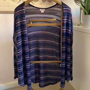 Striped Knit Cardigan